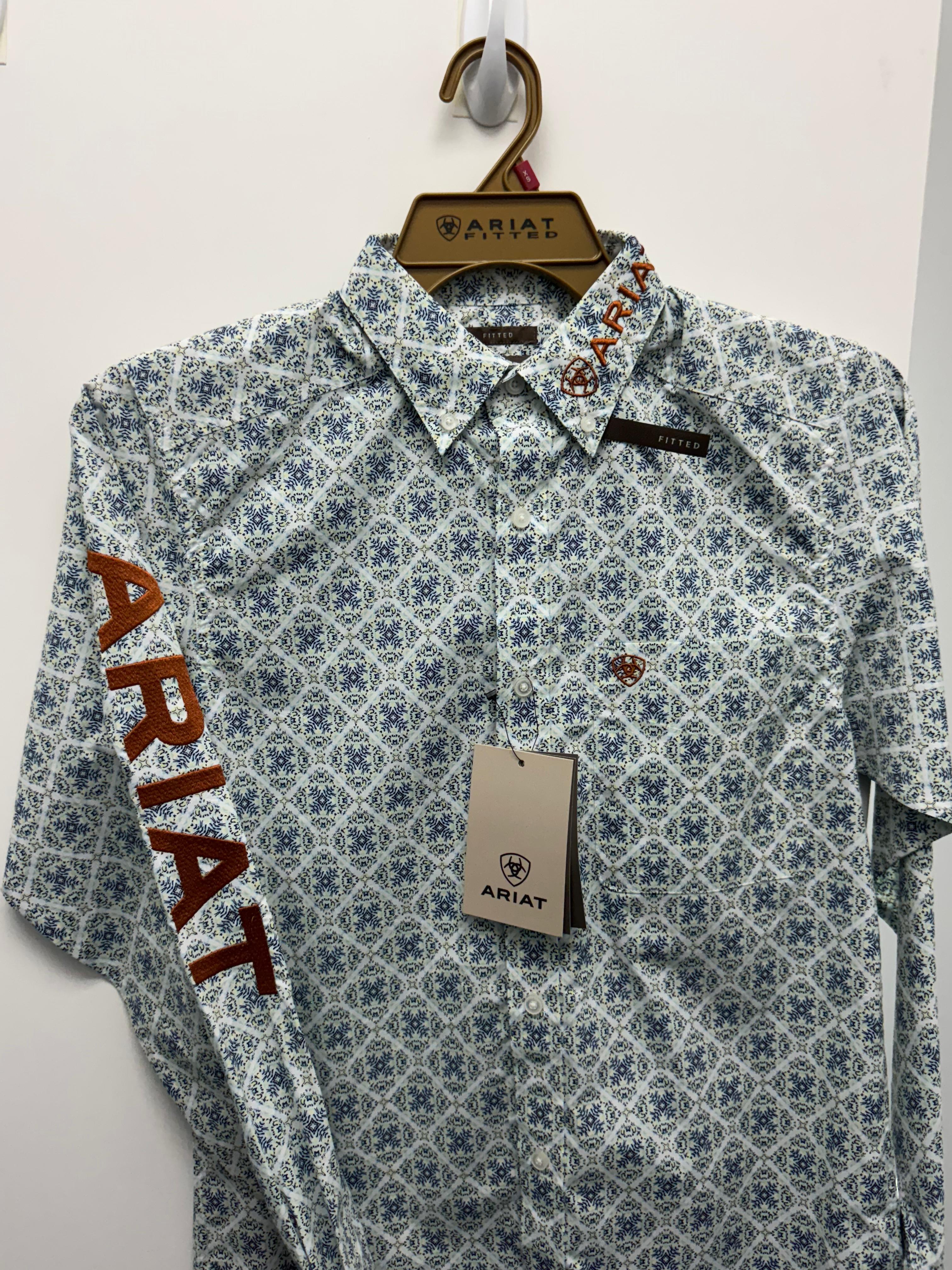 ARIAT-Floral Greens/Orange-LS-Adult