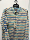 ARIAT-Khaki Aztec-LS-Adult