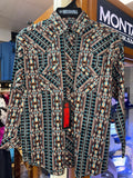 R&R Aztec Stripe Turq. Kids Snap