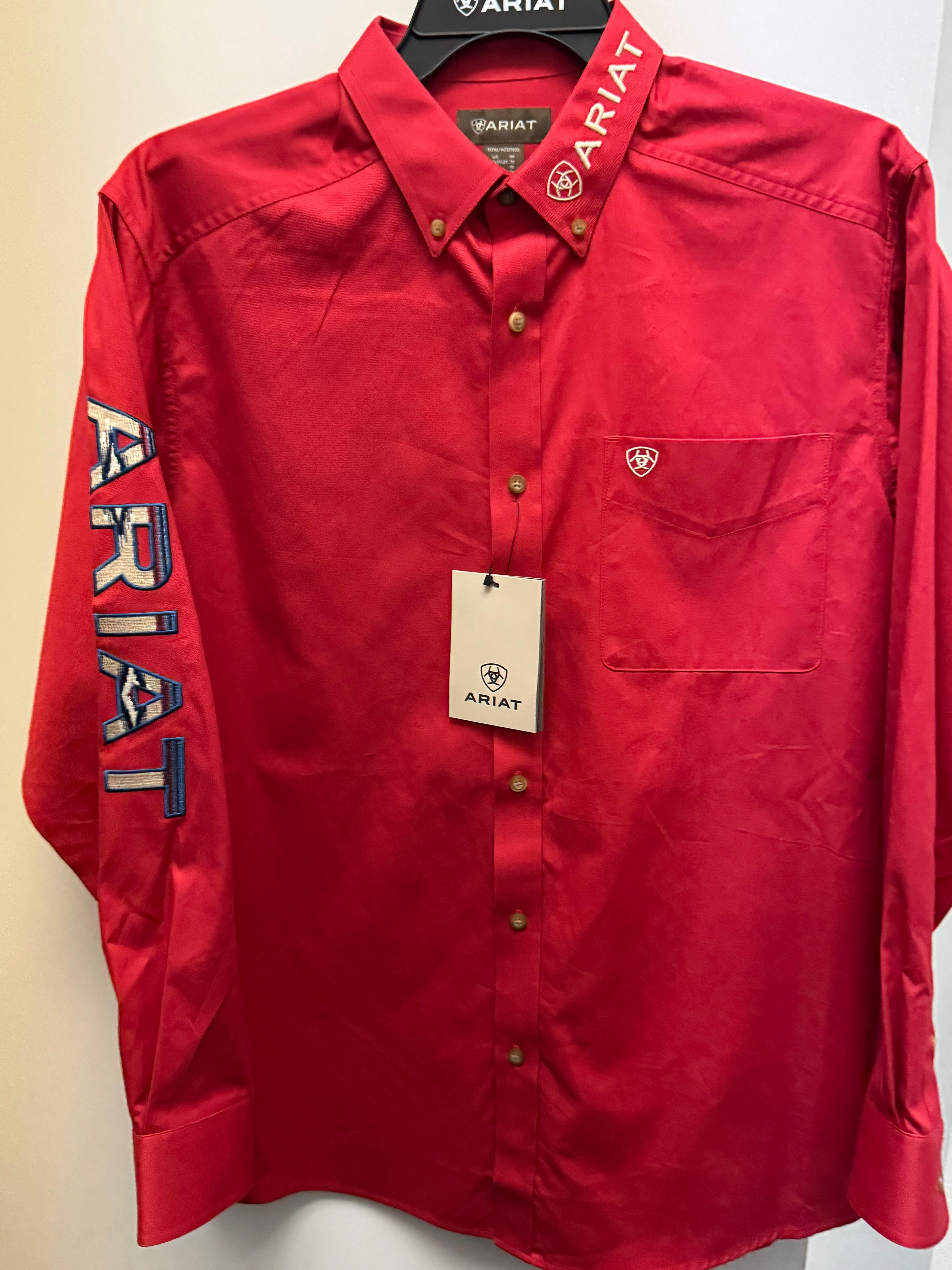 ARIAT-Cherry Red-LS-Adult