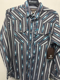 ARIAT-Grey Aztec-LS-Adult