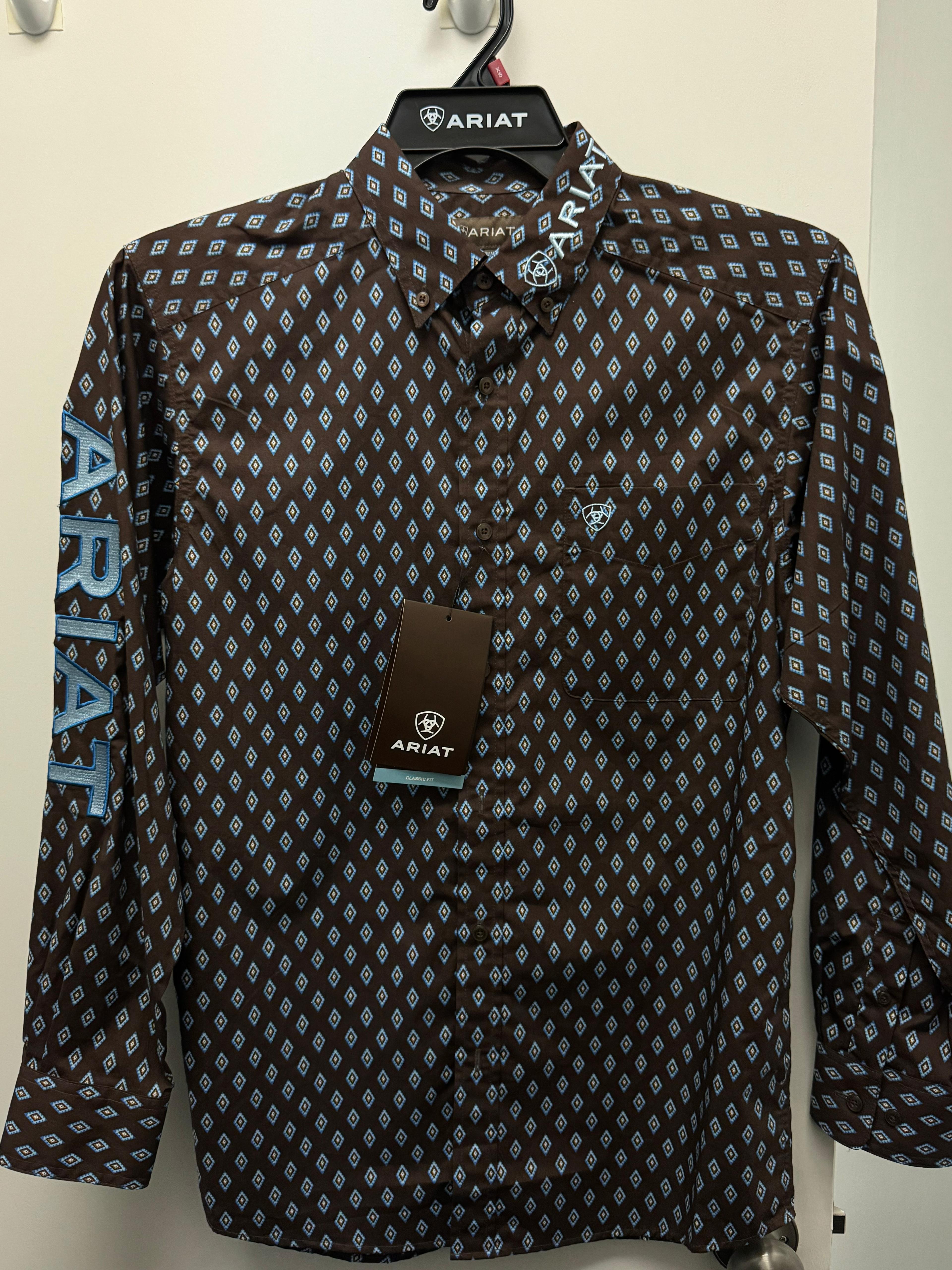 ARIAT-Brown/Blue-LS-Adult