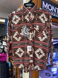 R&R Aztec Kids Snap BRWN