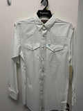 ARIAT-White/Light Blue-LS-Adult
