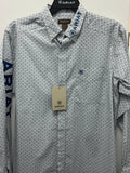 ARIAT-Tri Navy Blue/White -LS-Adult