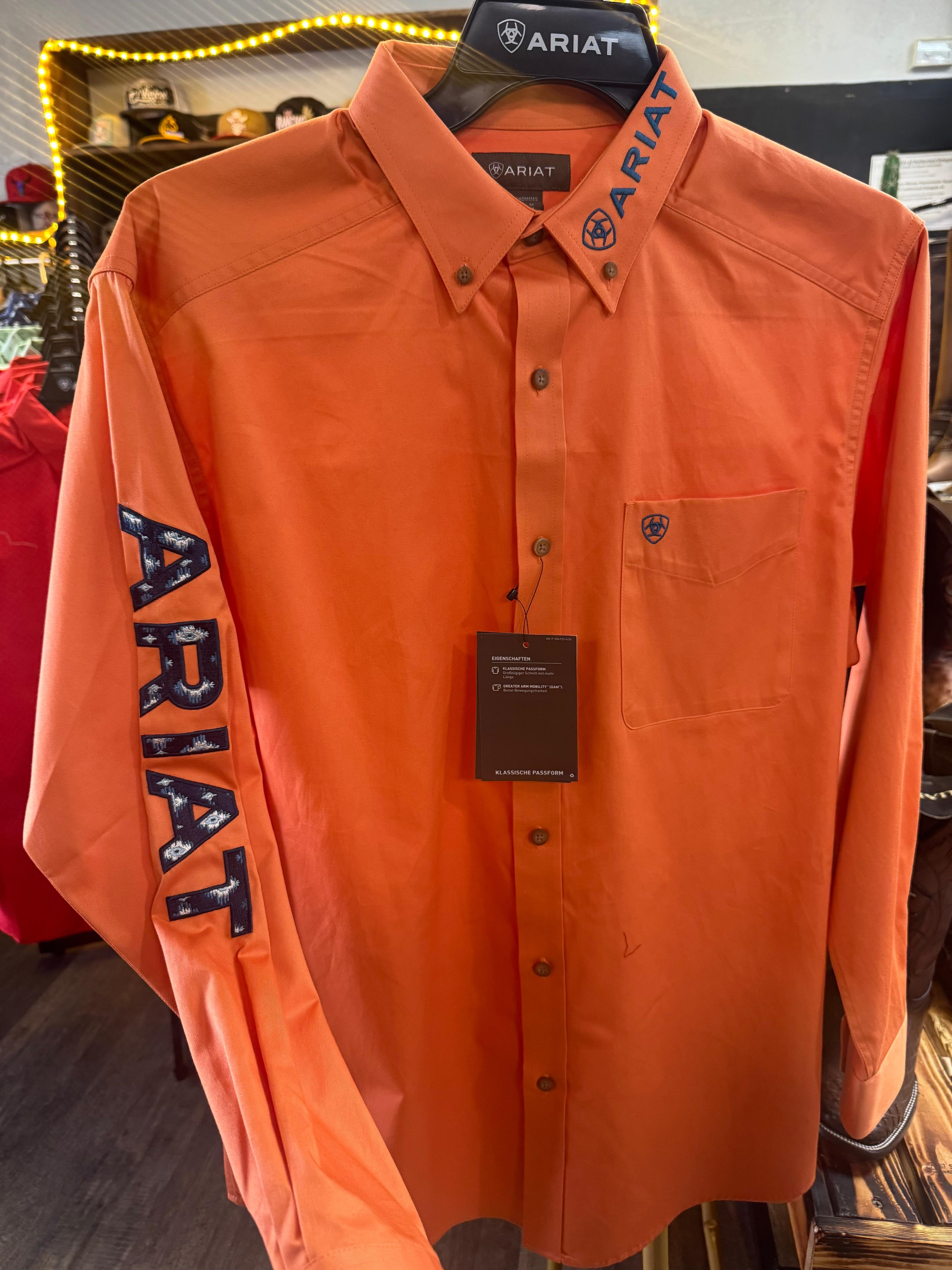 ARIAT-Orange-LS-Adult