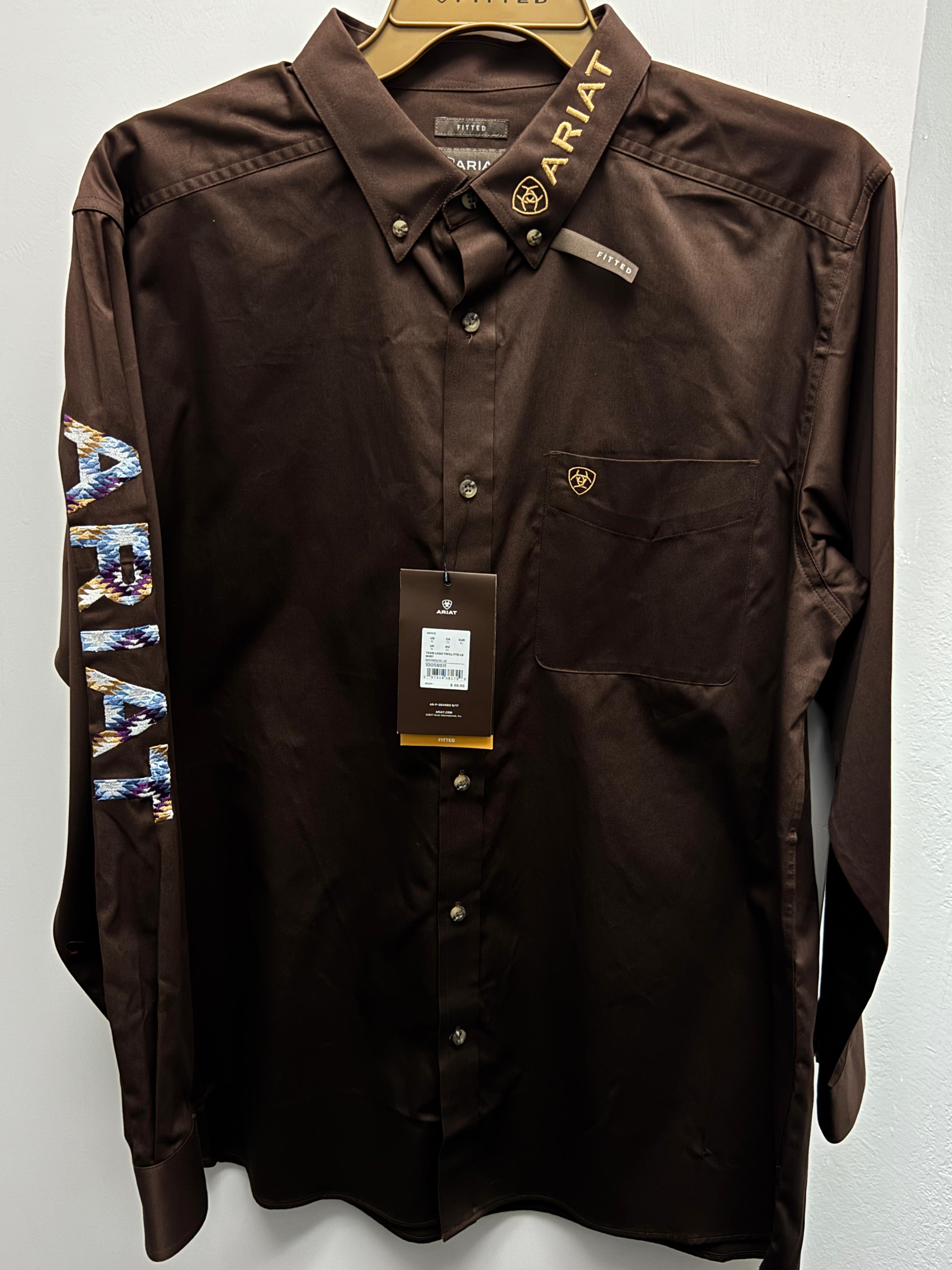 ARIAT-Brown Aztec-LS-Adult
