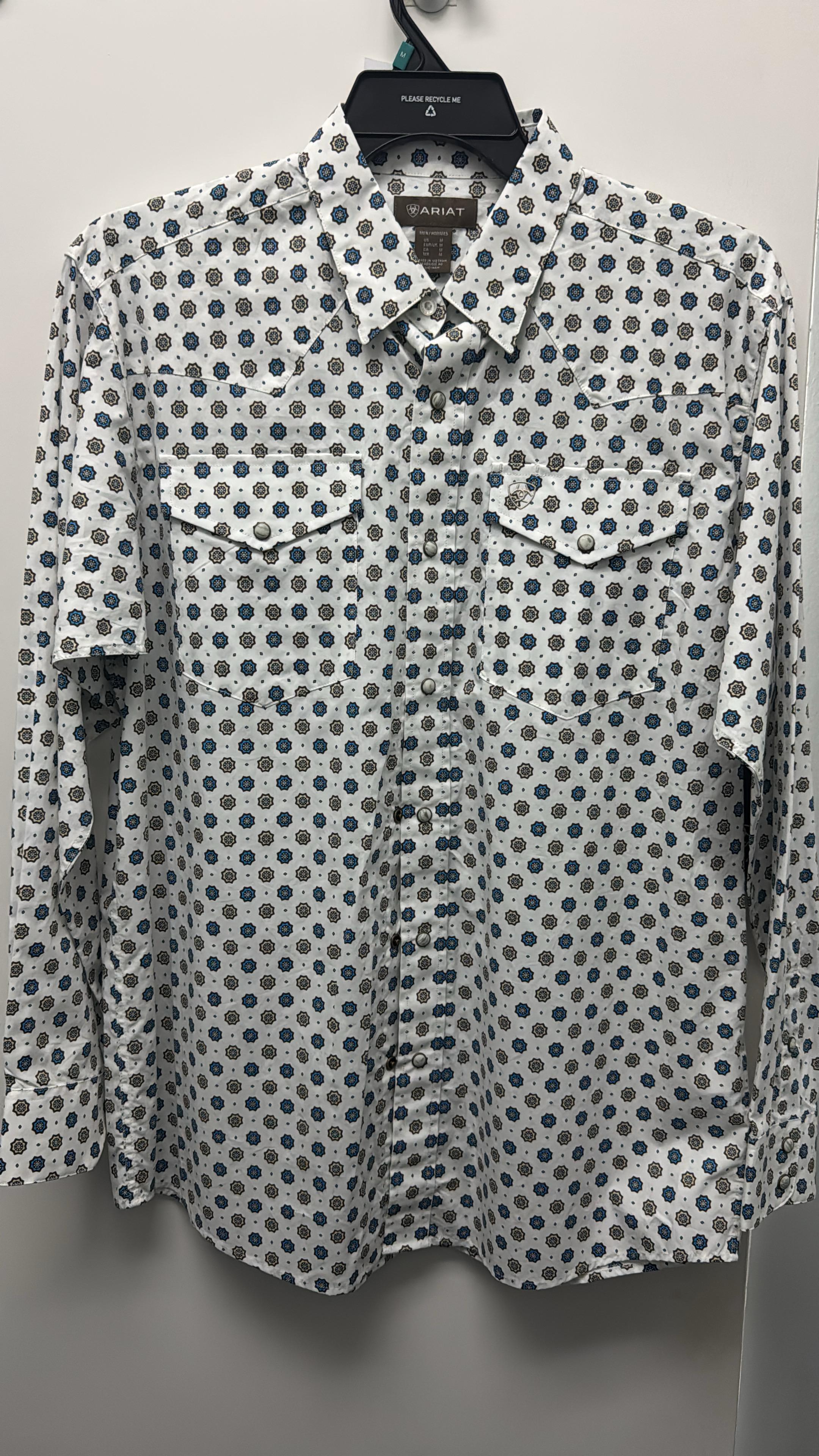 ARIAT-LS- White Dotted Adult