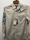 ARIAT-Kahki/Blue LS Adult